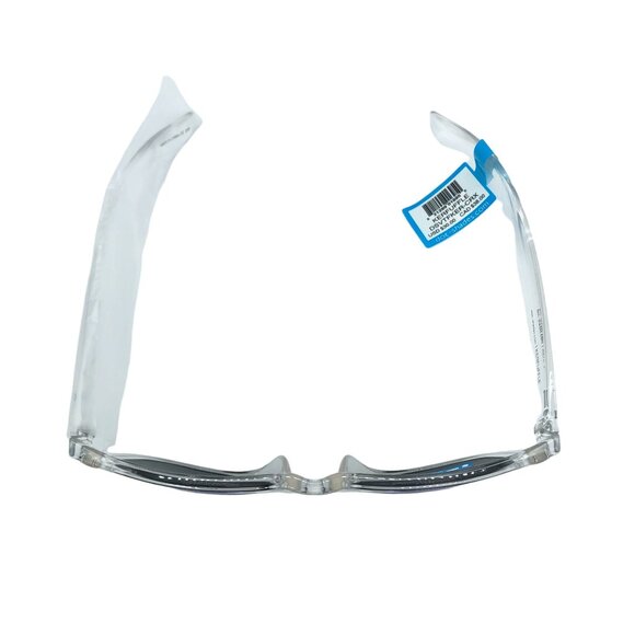 Dot Dash Kerfuffle Womens Sunglasses Crystal Clear / Light Blue Chrome Lens OS - Picture 4 of 5